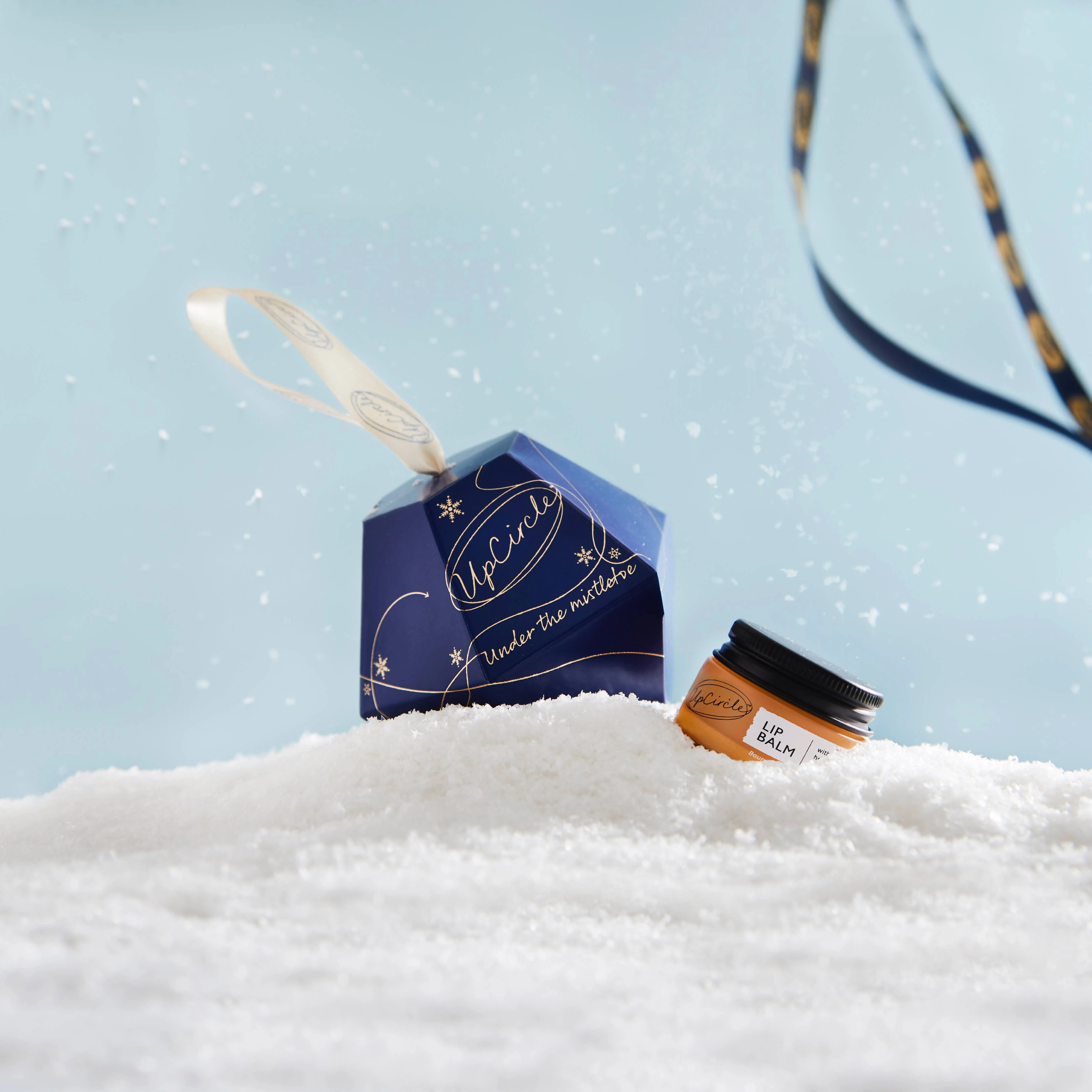 UpCircle 100% Natural Vegan Lip Balm - Christmas Bauble Gift - Image 3