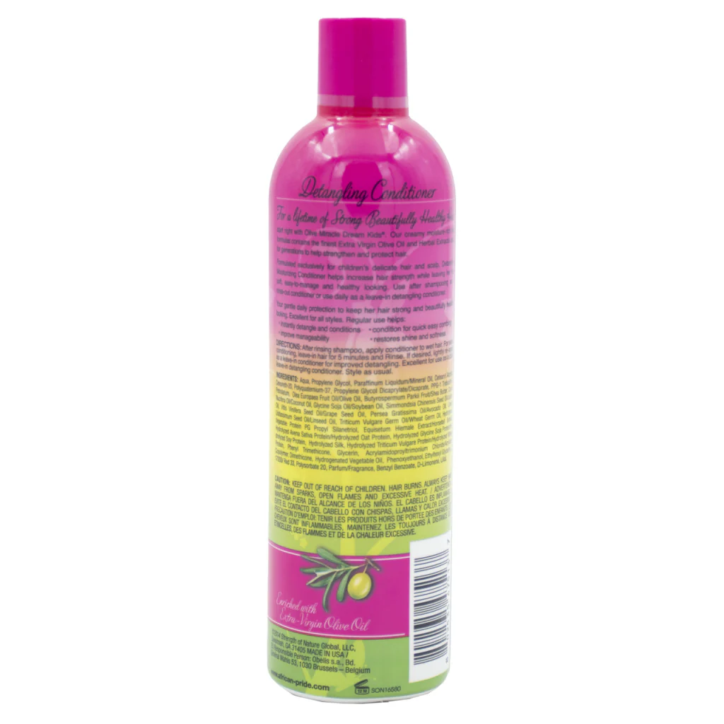African Pride Dream Kids Olive Miracle Detangling Moisturizing Conditioner 12oz - Image 2