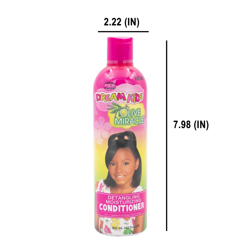 African Pride Dream Kids Olive Miracle Detangling Moisturizing Conditioner 12oz - Image 7