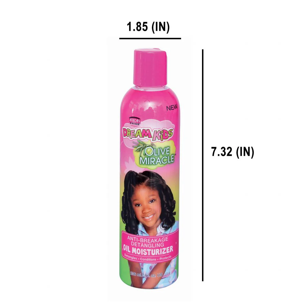 African Pride Dream Kids Olive Miracle Anti-Breakage Detangling Oil Moisturizer 8oz - Image 7