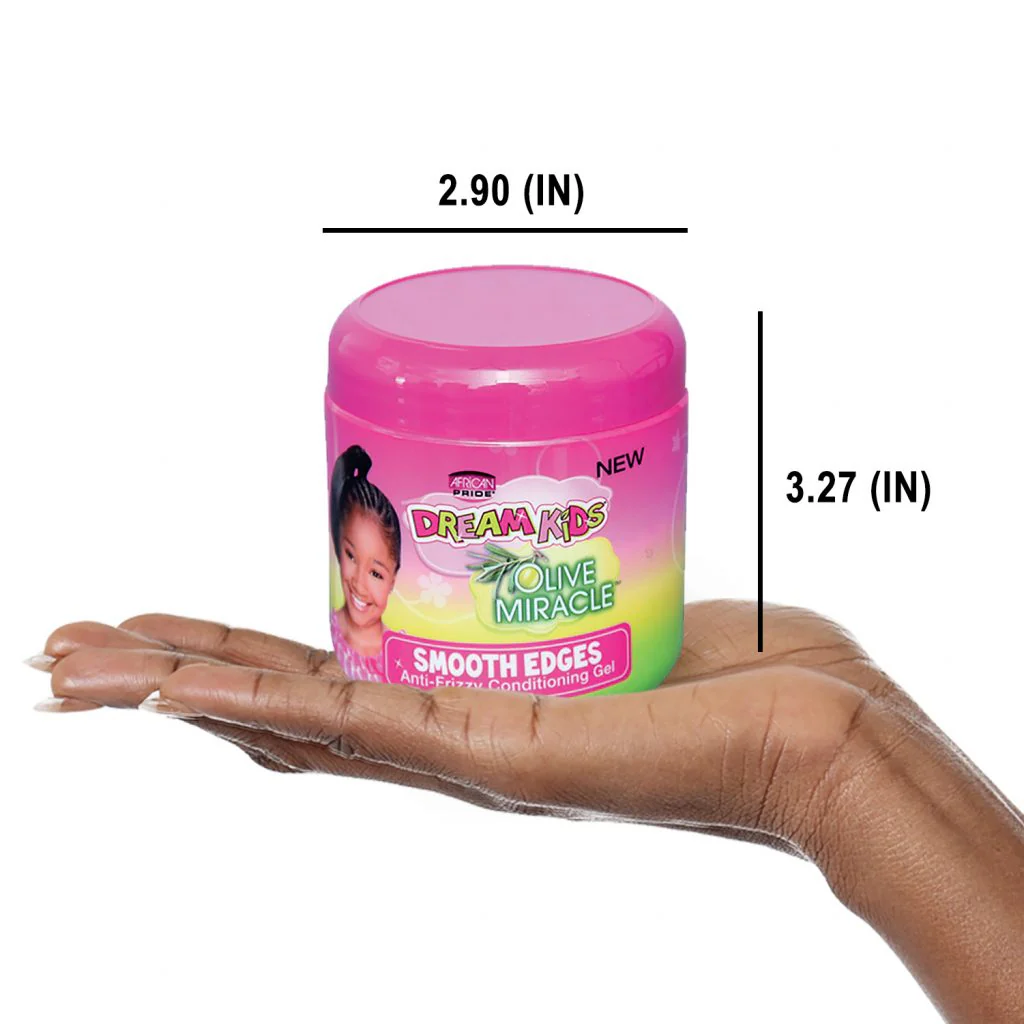 African Pride Dream Kids Olive Miracle Anti-Frizzy Conditioning Gel 6oz - Image 8