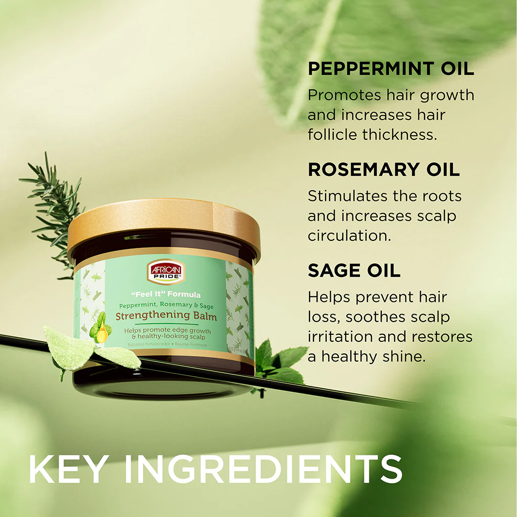 African Pride "Feel It" Formula Strengthening Balm 4oz - Image 5