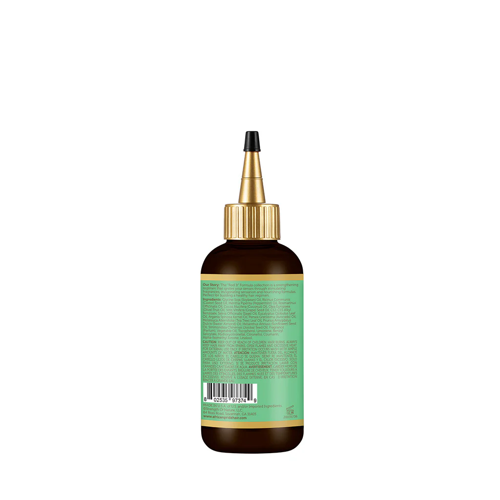 African Pride "Feel It" Formula Strengthening Oil 4oz - Image 3