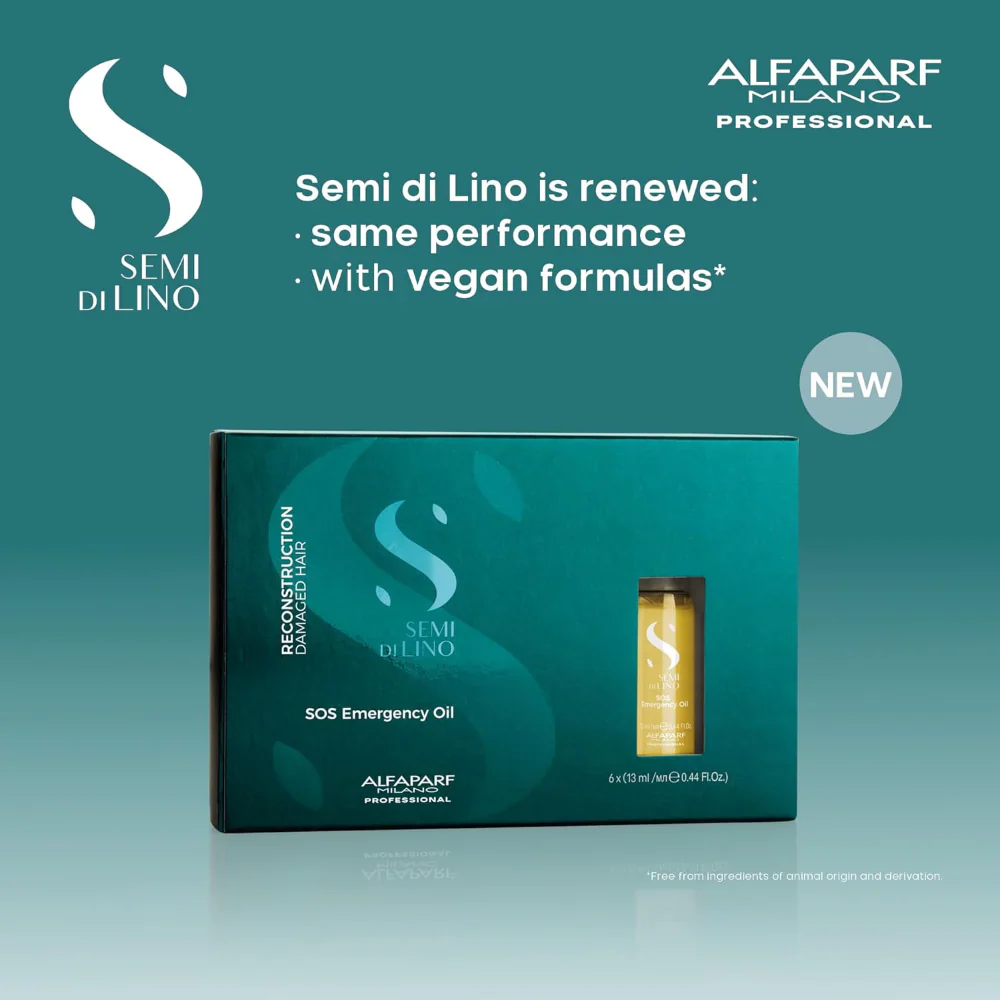 Alfaparf Milano Semi Di Lino SOS Emergency Oil (6x13ml) - Image 4