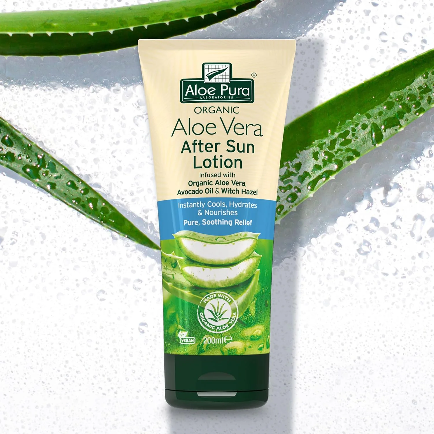 Aloe Pura Organic Aloe Vera Aftersun Lotion 200ml - Image 2