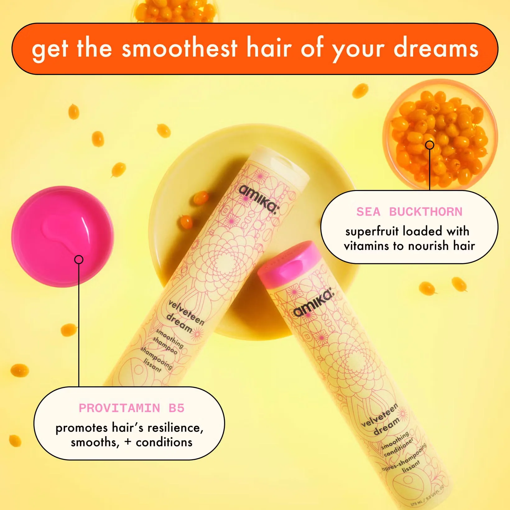 Amika Velveteen Dream Smoothing Shampoo - Image 6
