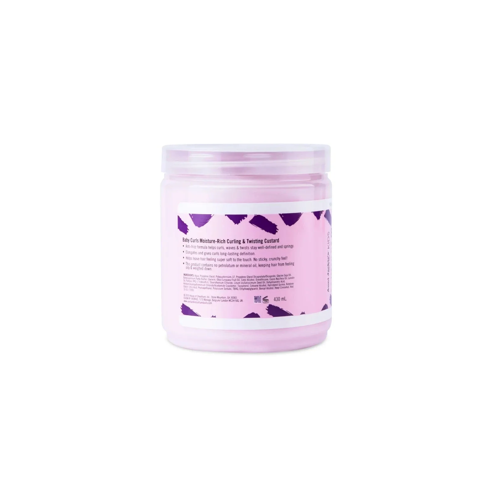 Aunt Jackie's Kids Curls & Coils Baby Curls Moisture Rich Curling & Twisting Custard 15oz - Image 3