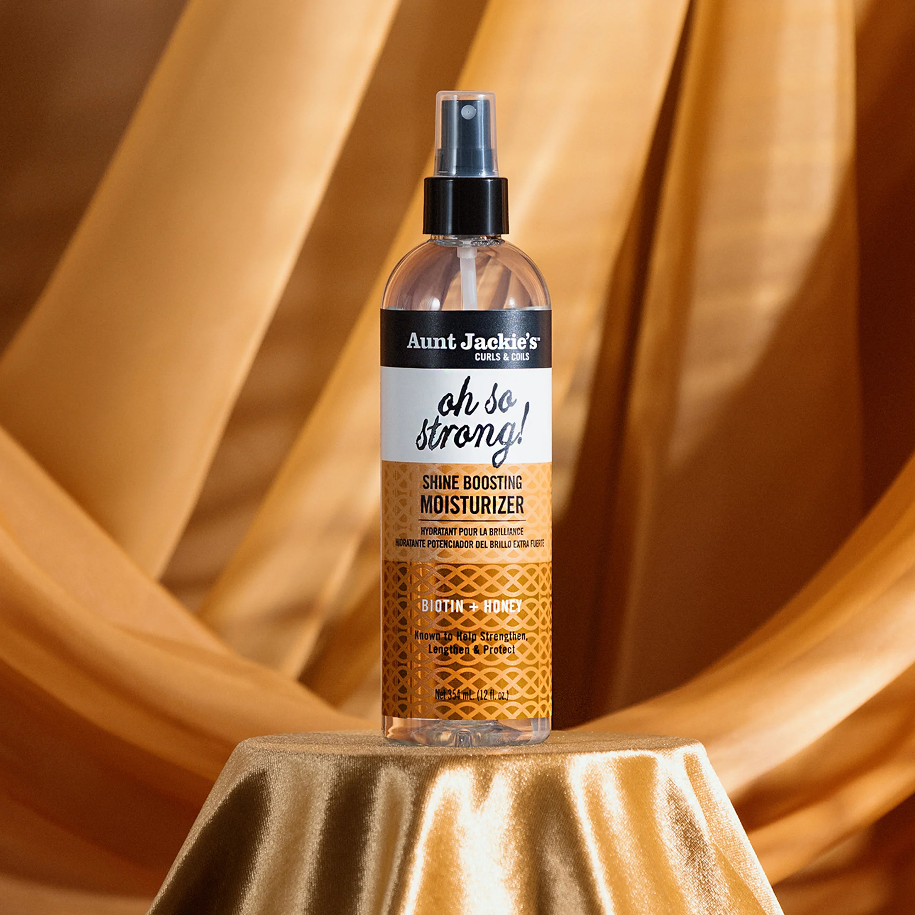 Aunt Jackie's Oh So Strong! Shine Boosting Moisturizer 12oz - Image 6