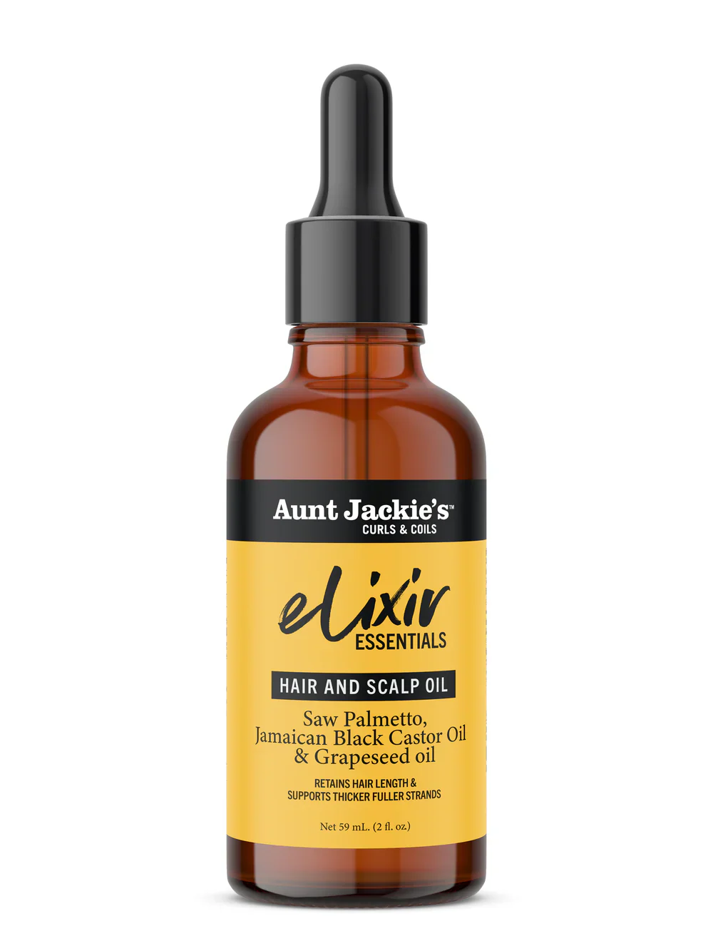 Aunt Jackie's Saw Palmetto & Jamaican Black Castor Hair & Scalp Oil 2oz - Image 5