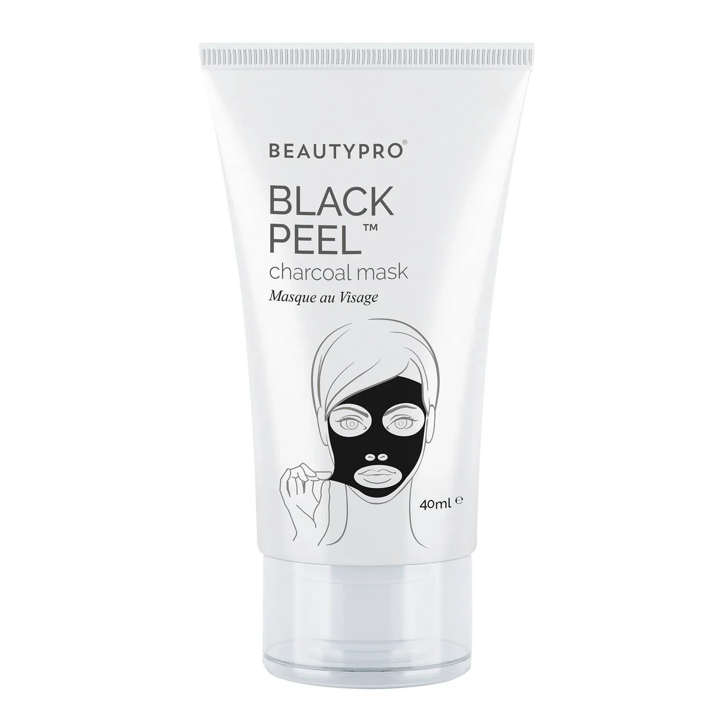 BeautyPro Black Peel Active Charcoal Mask 40ml Tube