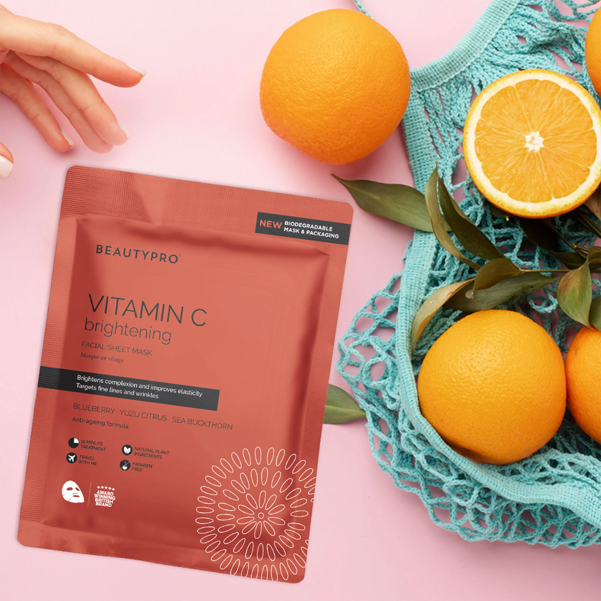 BeautyPro Vitamin C Brightening Sheet Mask - Image 4