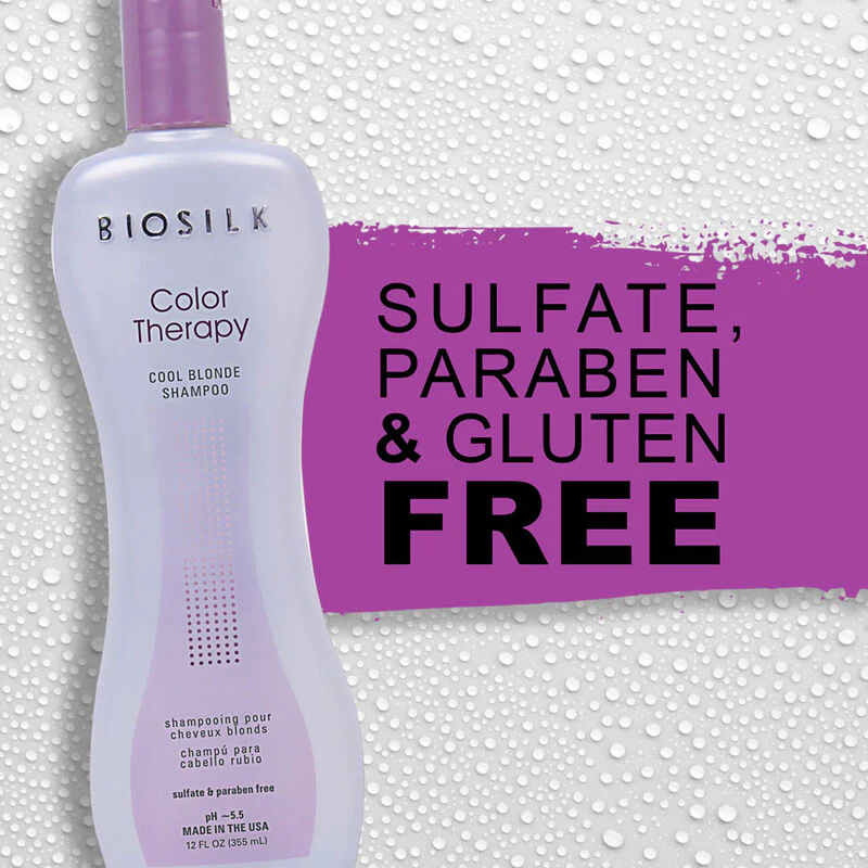 BioSilk Color Therapy Cool Blonde Shampoo 355ml - Image 3
