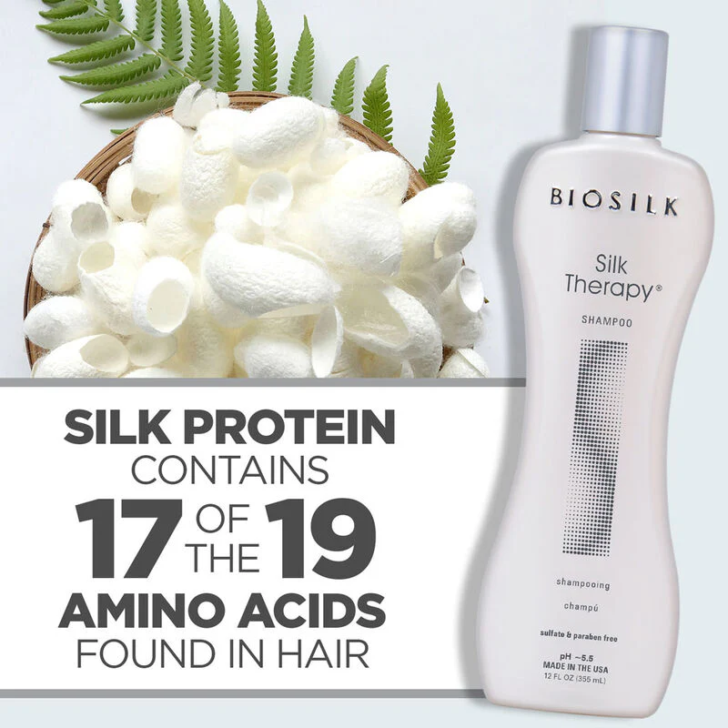 BioSilk Silk Therapy shampoo 355ml - Image 2