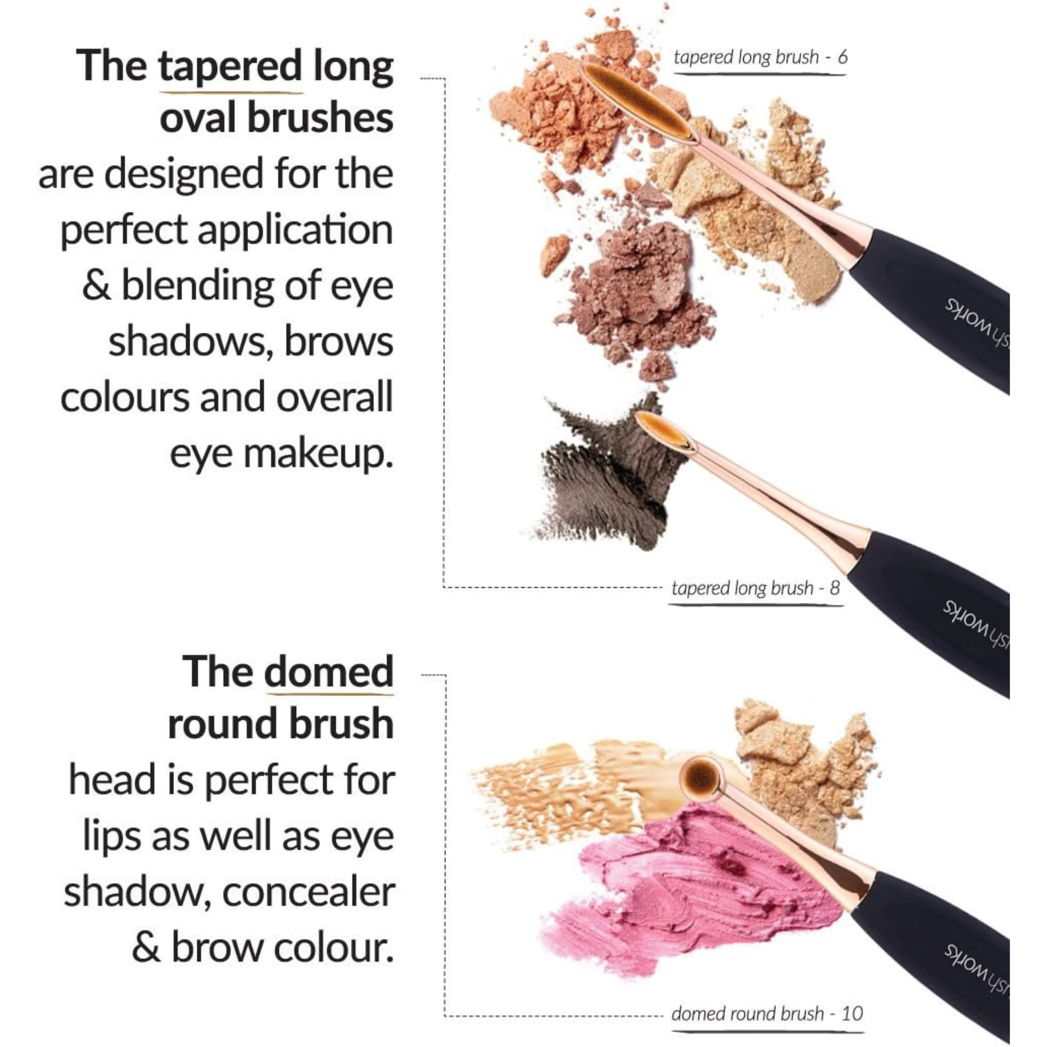 Brushworks HD Oval Brush Detail Set - Image 5
