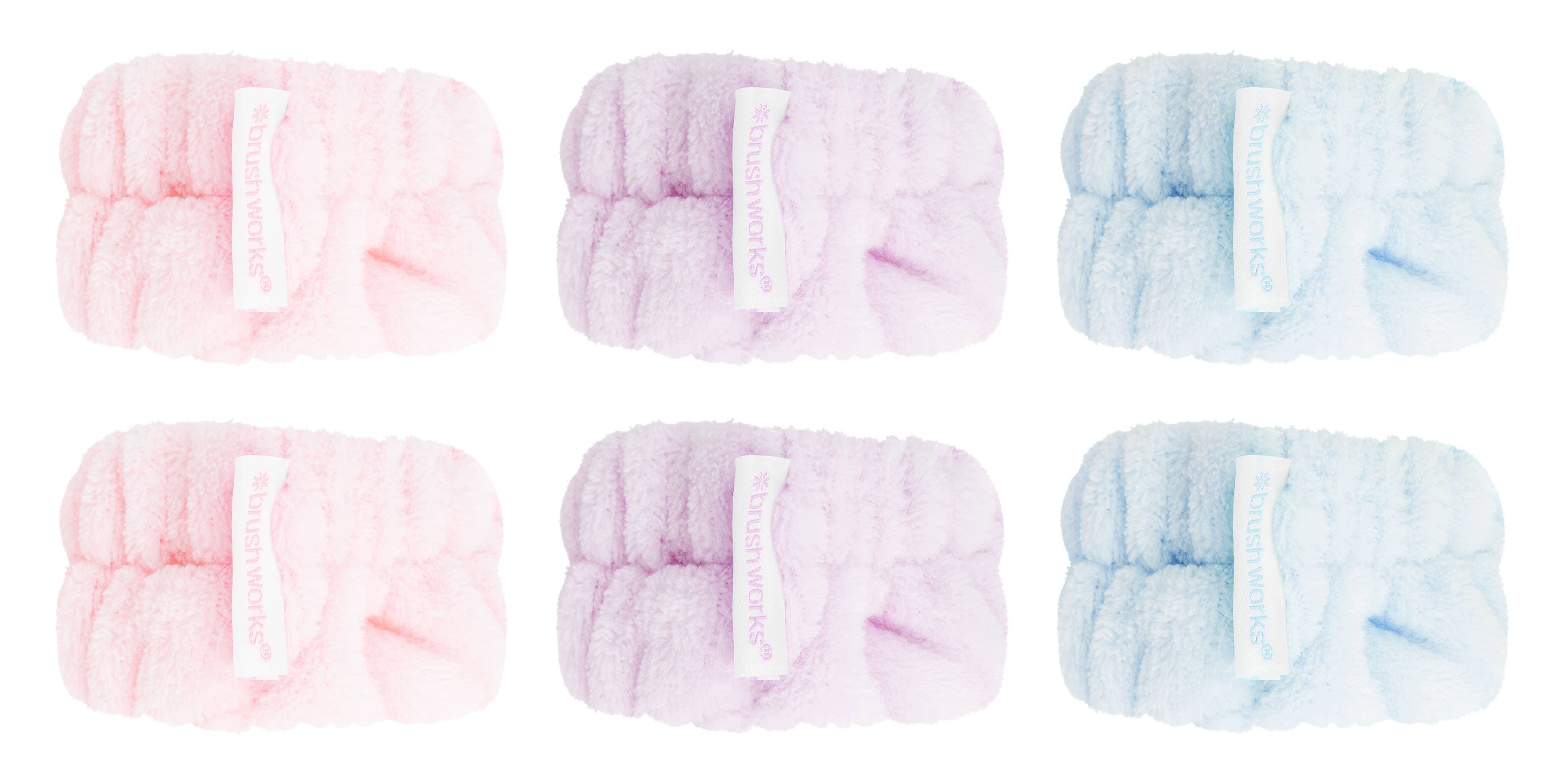 Brushworks Pastel Microfibre Wrist Wash Bands - 3 Pairs - Image 3