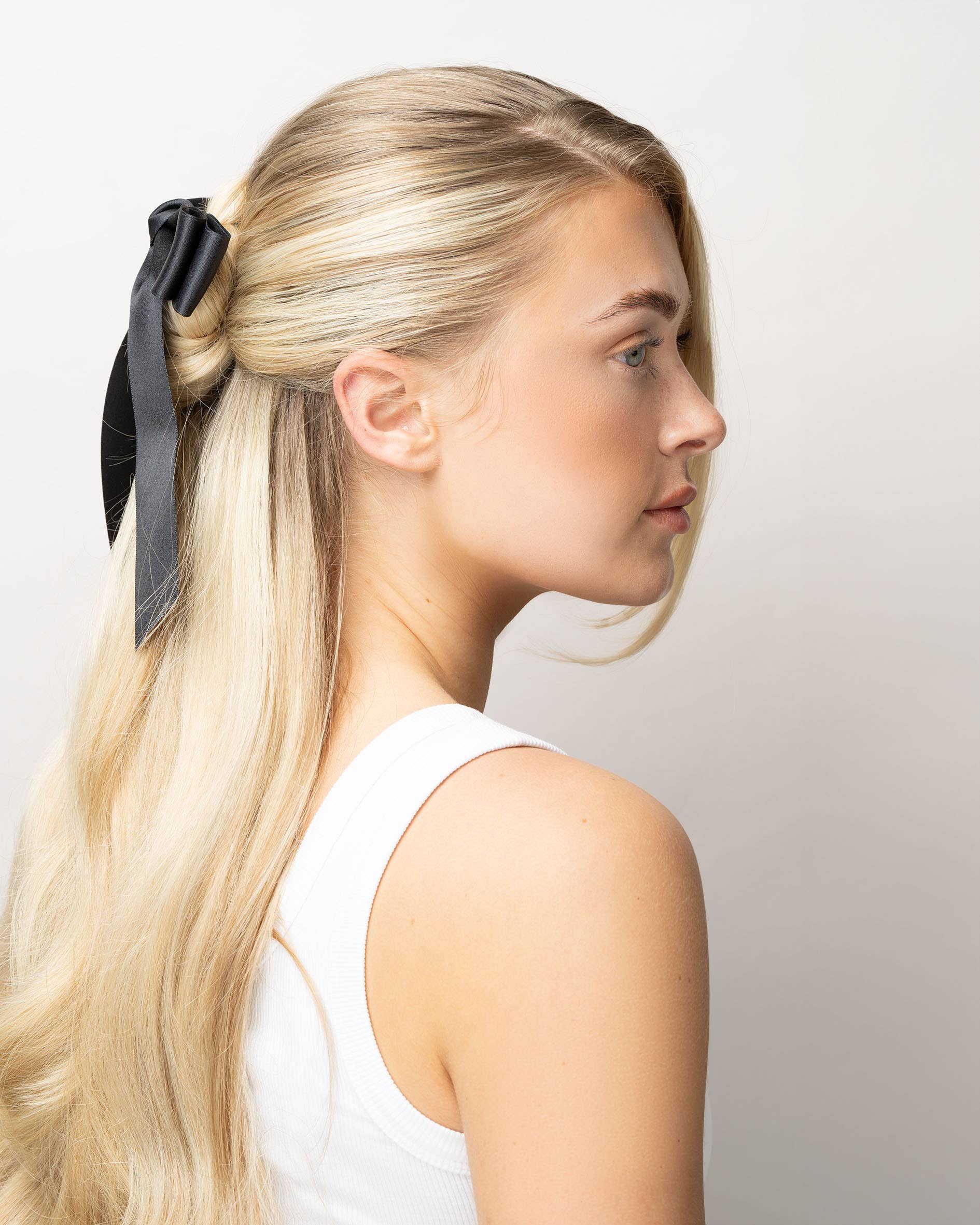 Brushworks Satin Hair Bow Duo – Red & Black - Image 8