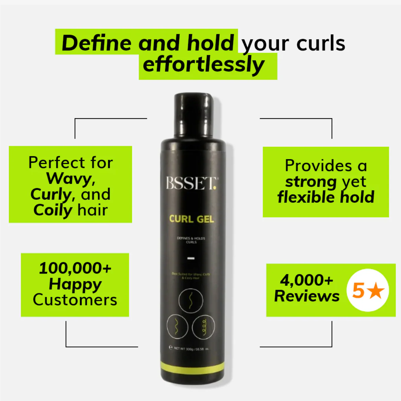 BSSET Curl Gel 300ml - Image 2