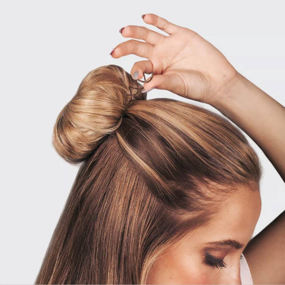 Kitsch Bun Twist 3pc - Brown - Image 5