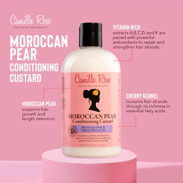 Camille Rose Naturals Moroccan Pear Conditioning Custard 12oz - Image 3