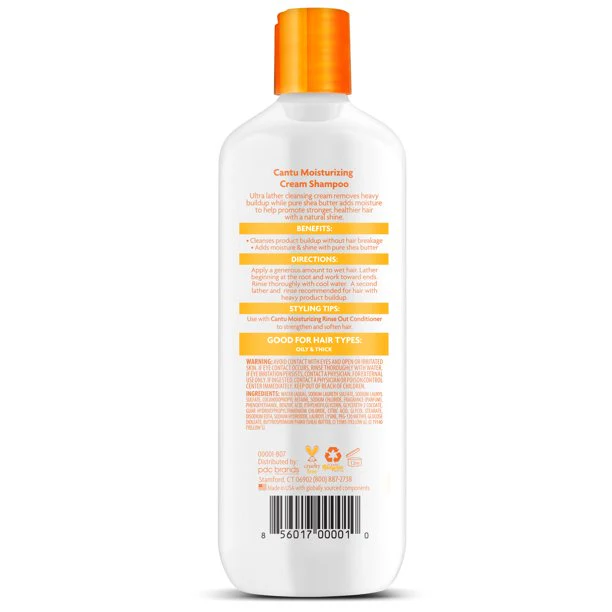 Cantu Shea Butter Moisturizing Cream Shampoo 13.5oz - Image 3