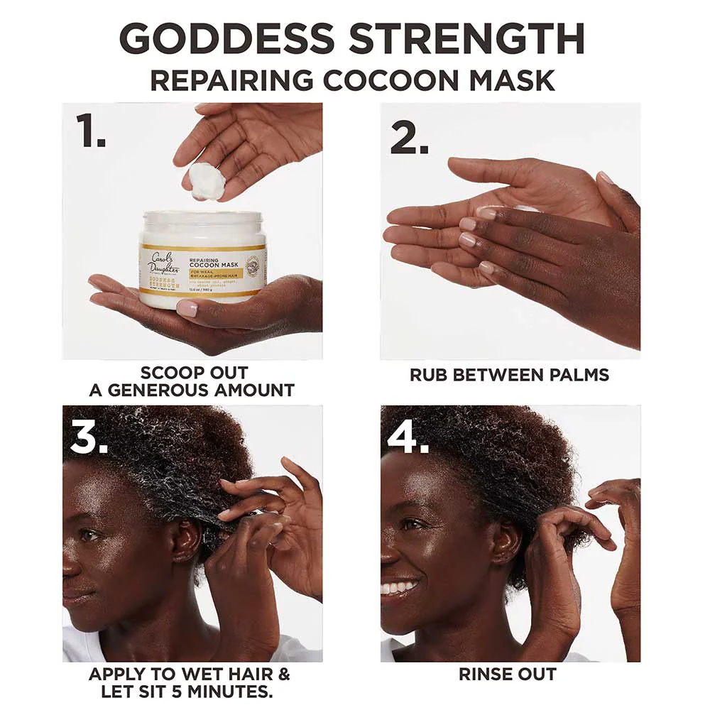 Carol's Daughter Goddess Strength Cocoon Repairing Hair Mask 12oz - Image 3