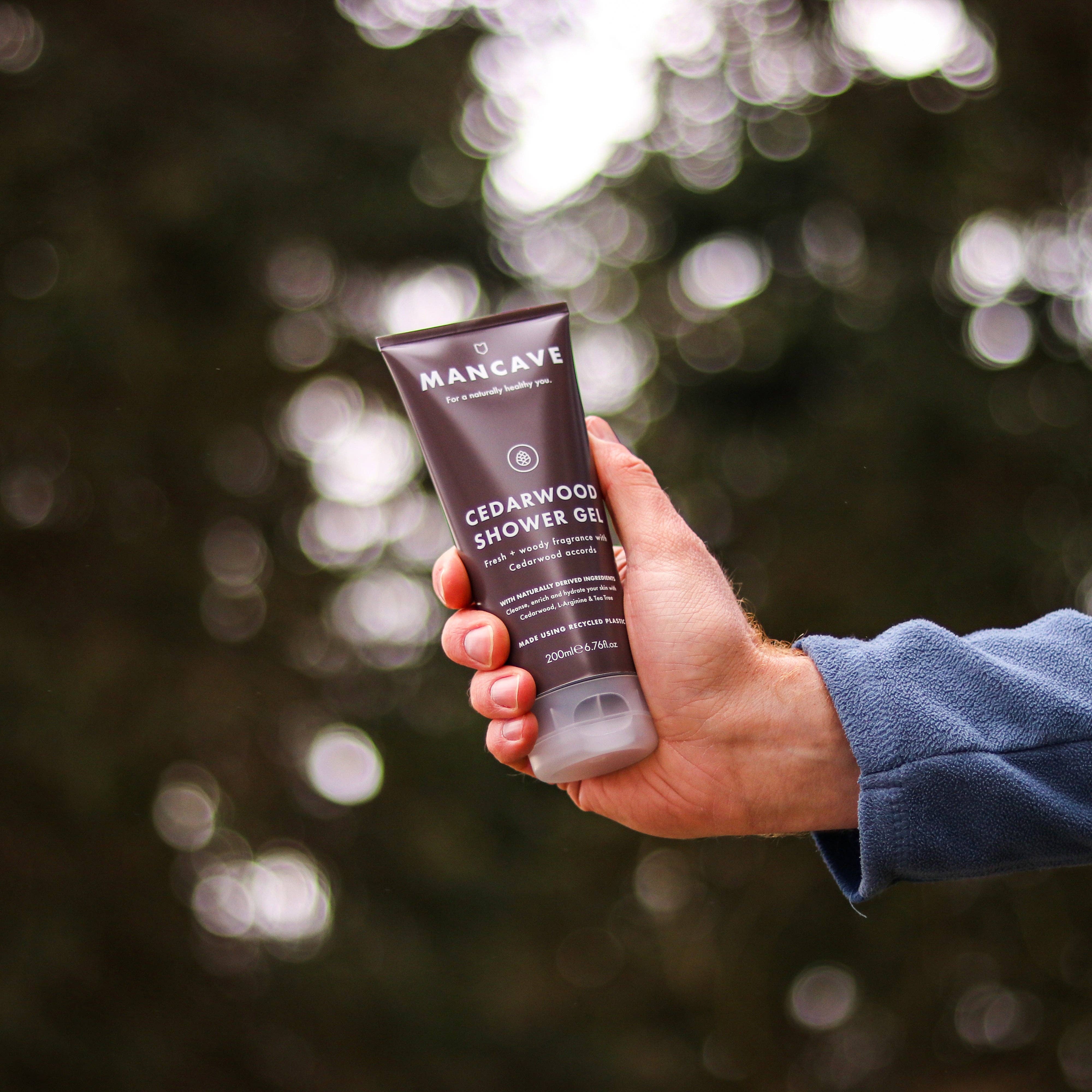 ManCave Cedarwood Shower Gel 200ml - Image 4