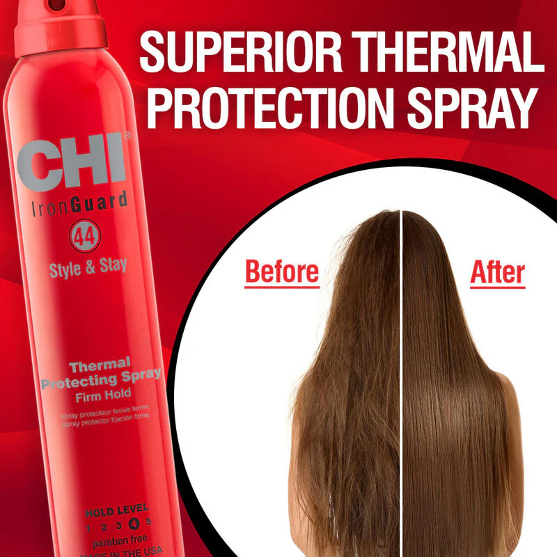 CHI 44 Iron Guard Style & Stay Firm Hold Protecting Spray 10oz - Image 6