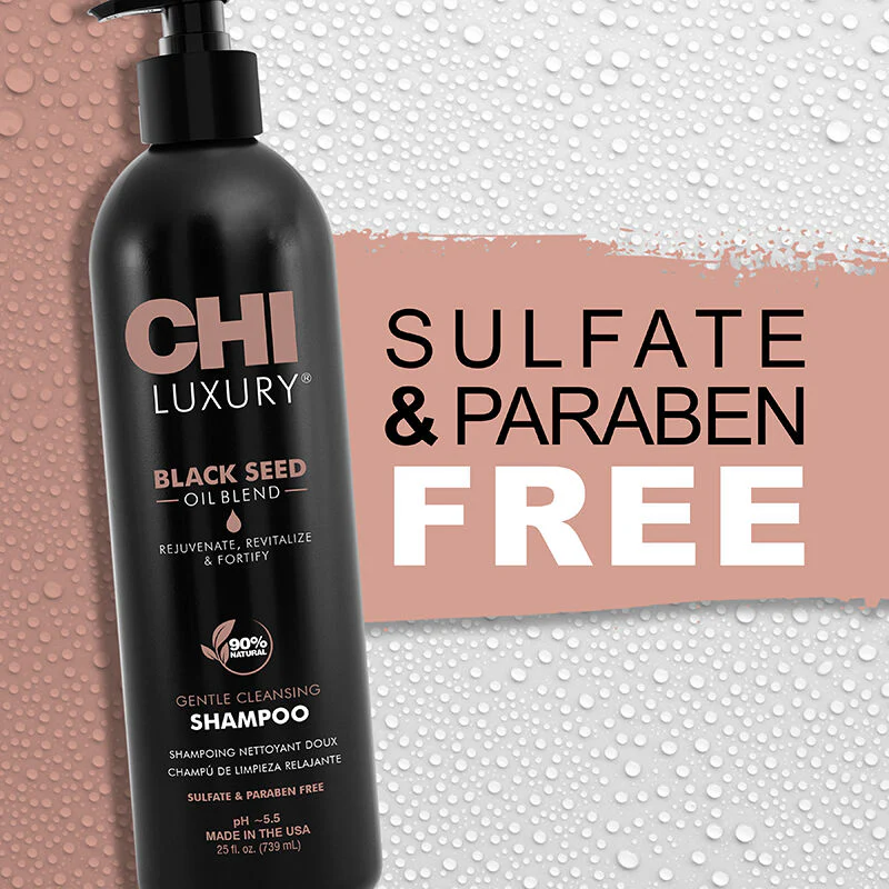 CHI Luxury Black Seed Gentle Cleansing Shampoo 355ml - Image 5