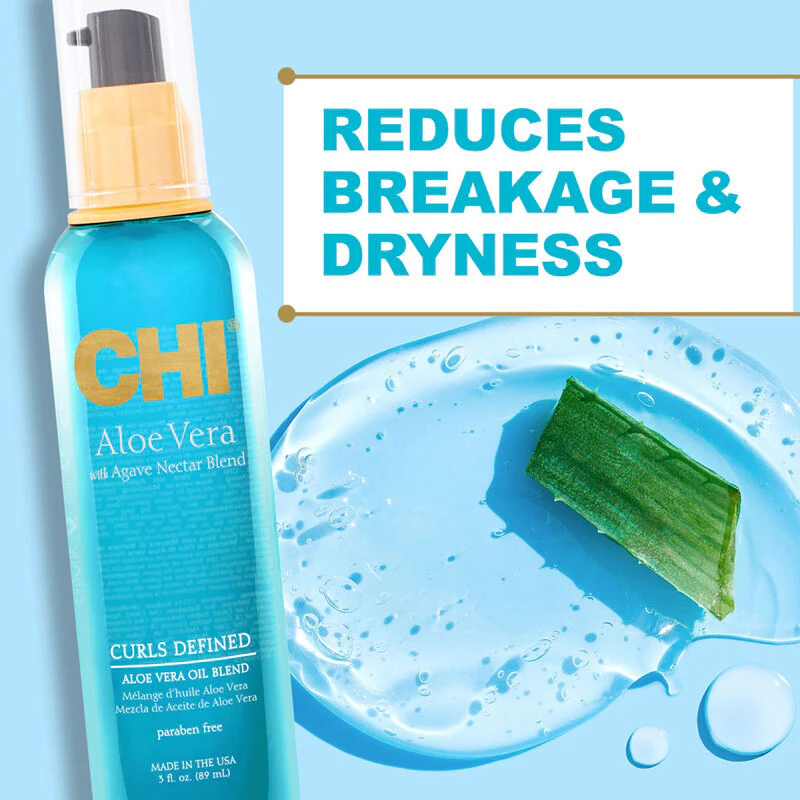CHI Aloe Vera Curls Defined Aloe Vera Oil Blend 89ml - Image 6