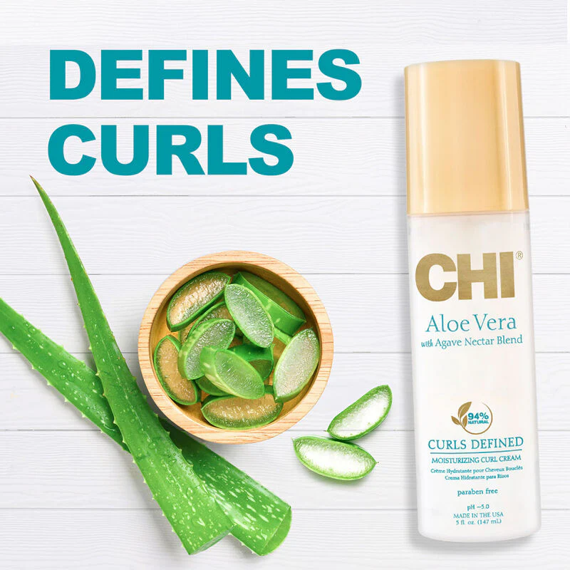 CHI Aloe Vera Curls Defined Moisturising Curl Cream 147ml - Image 6