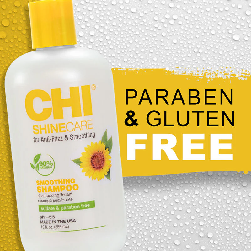 CHI Shine Care Smoothing Shampoo 355ml - Image 4
