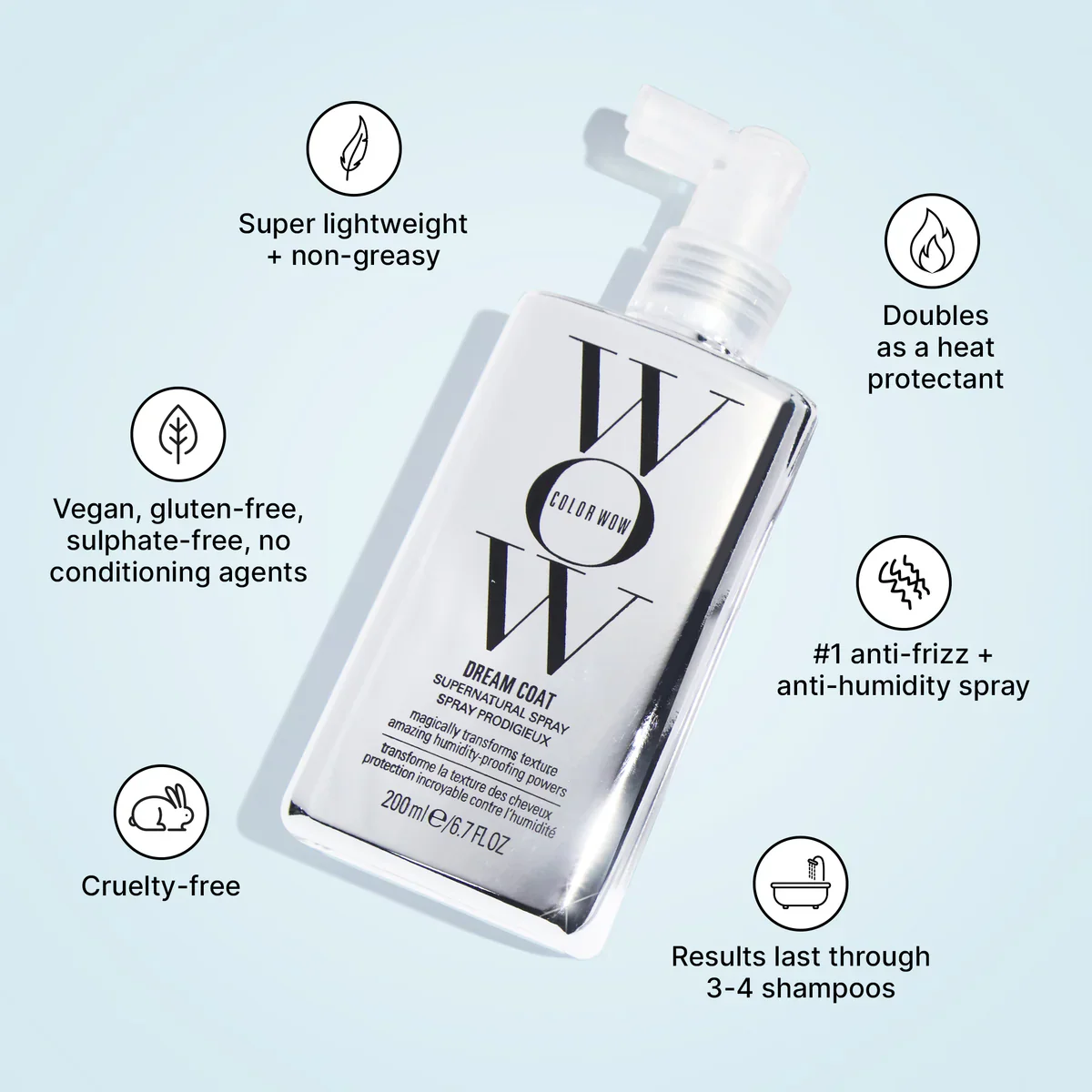 Color Wow Dream Coat Supernatural Anti-Humidity Hair Spray - Image 5
