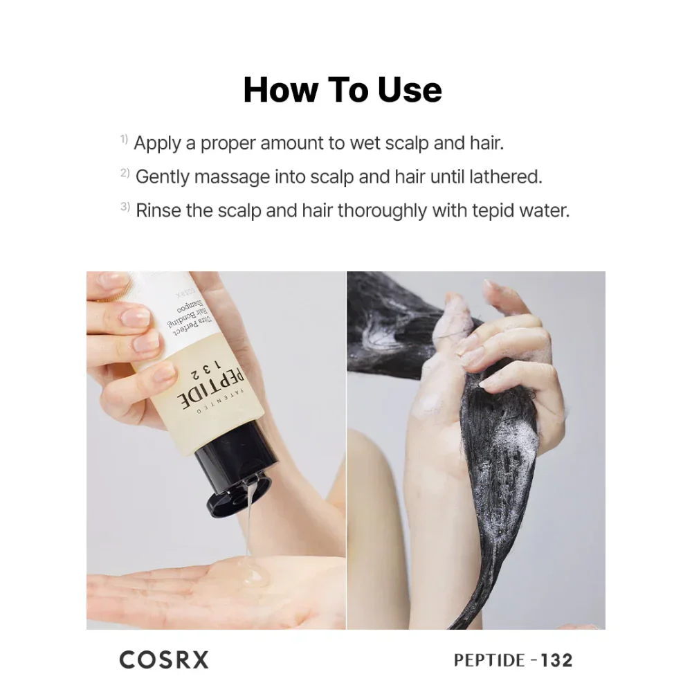 COSRX Peptide 132 Ultra Perfect Hair Bonding Shampoo 200ml - Image 5