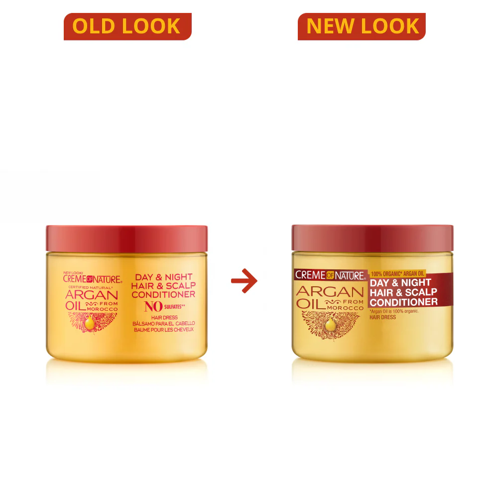 Creme of Nature Argan Oil from Morocco Day & Night Hair & Scalp Conditioner Hair Dress 4.76oz - Image 2