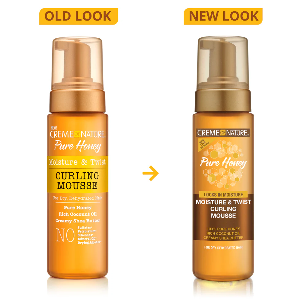 Creme of Nature Pure Honey Moisture & Twist Curling Mousse 7oz - Image 2