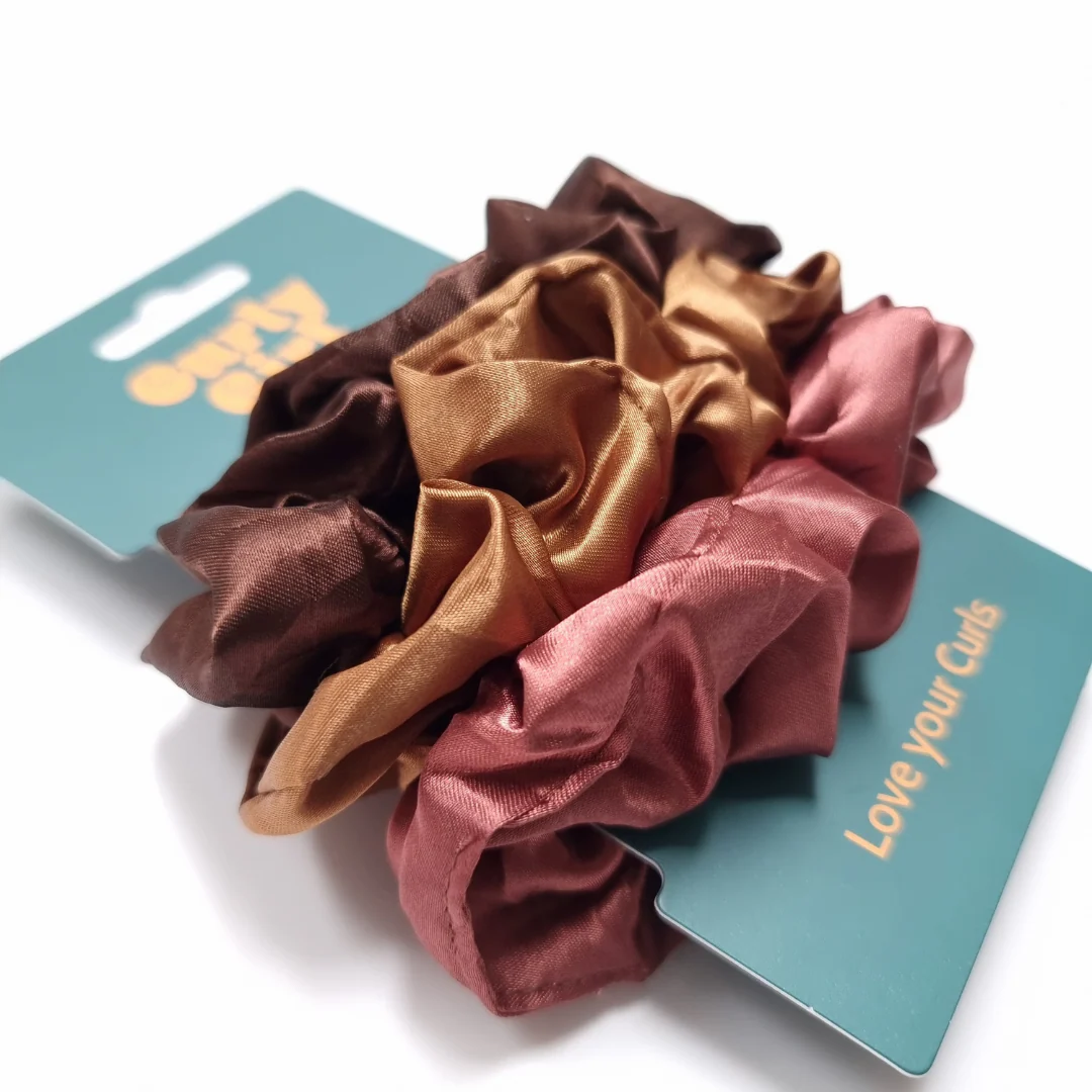 Curly Girl Silks Midi Satin Set Scrunchies - 3pcs (SATIN) - Image 2