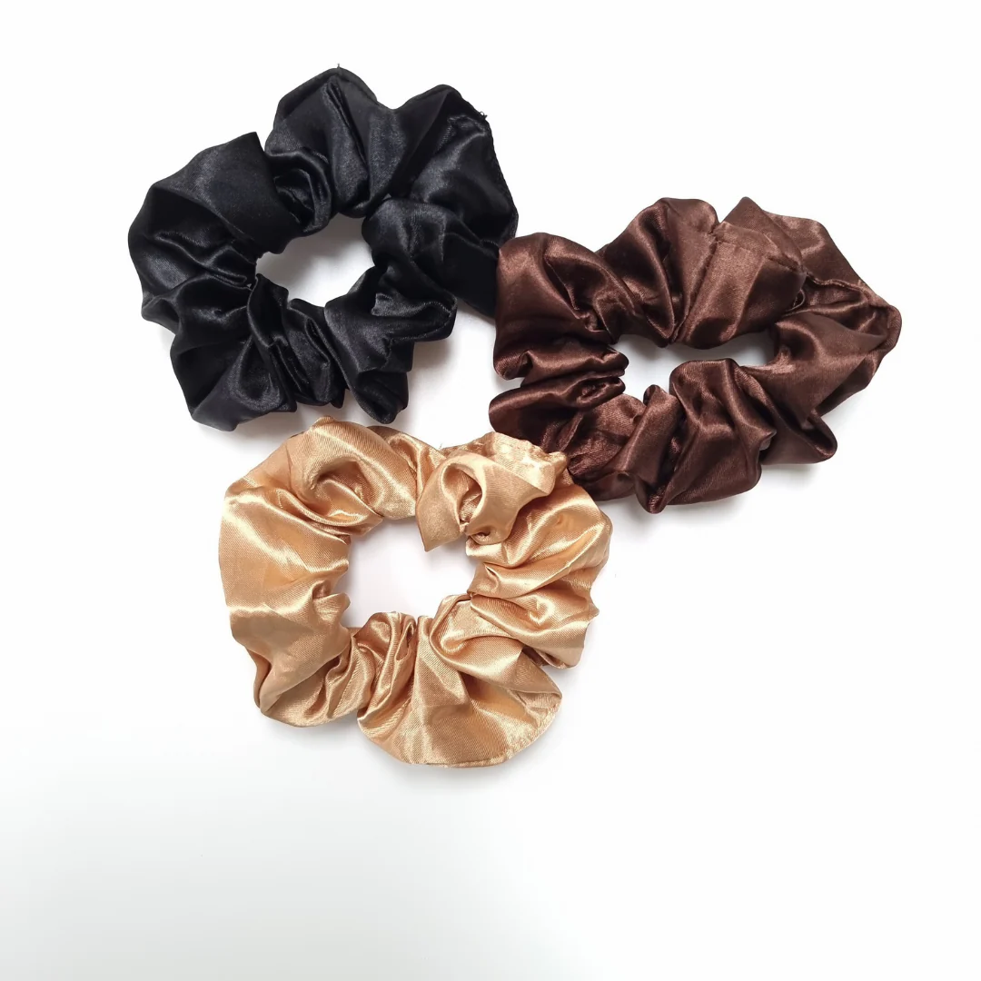 Curly Girl Silks Midi Satin Set Scrunchies - 3pcs (SATIN) - Image 7