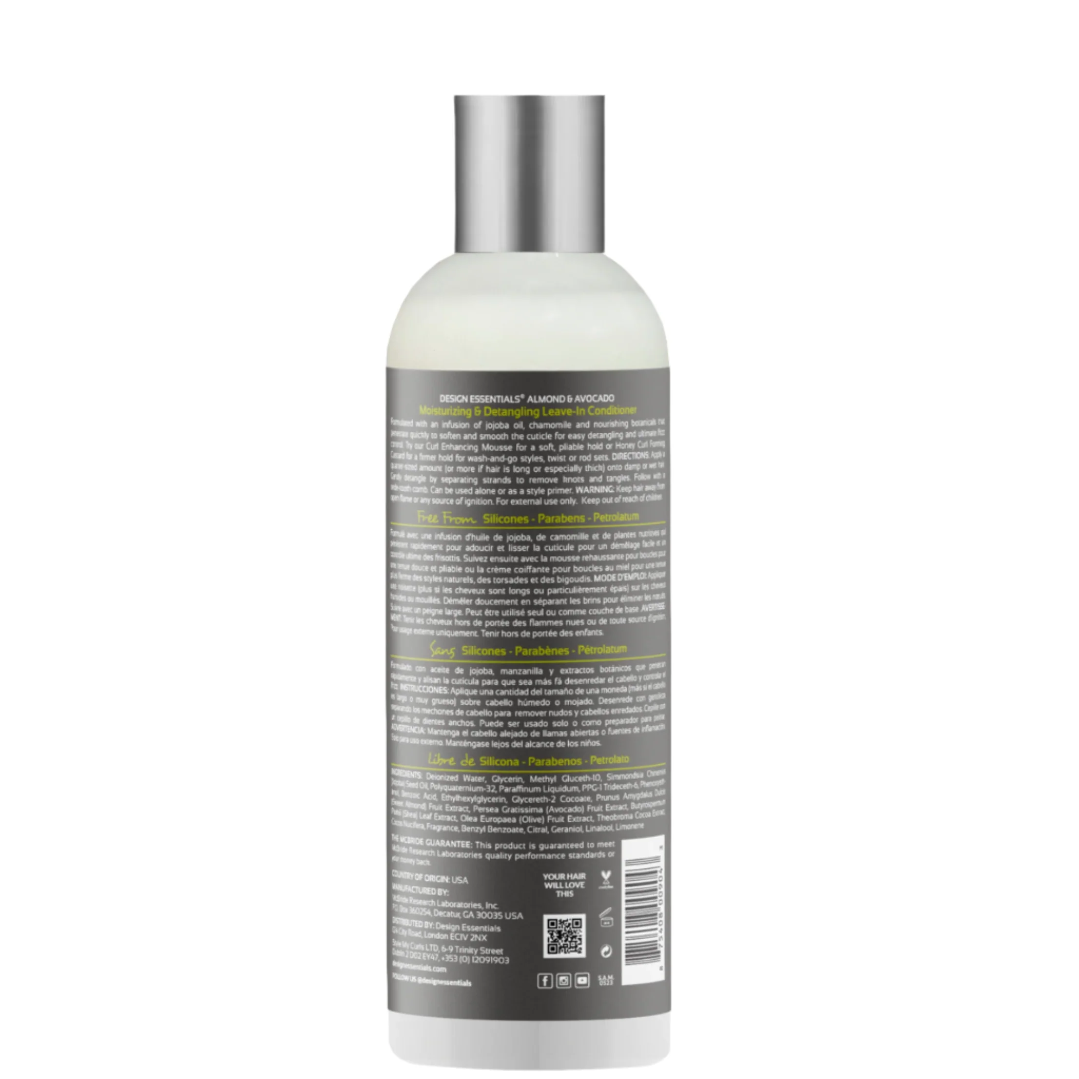 Design Essentials Natural Almond & Avocado Detangling Leave-In Conditioner - Image 2