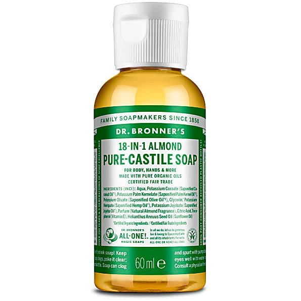 Dr Bronner's Almond Pure-Castile Liquid Soap - Image 2