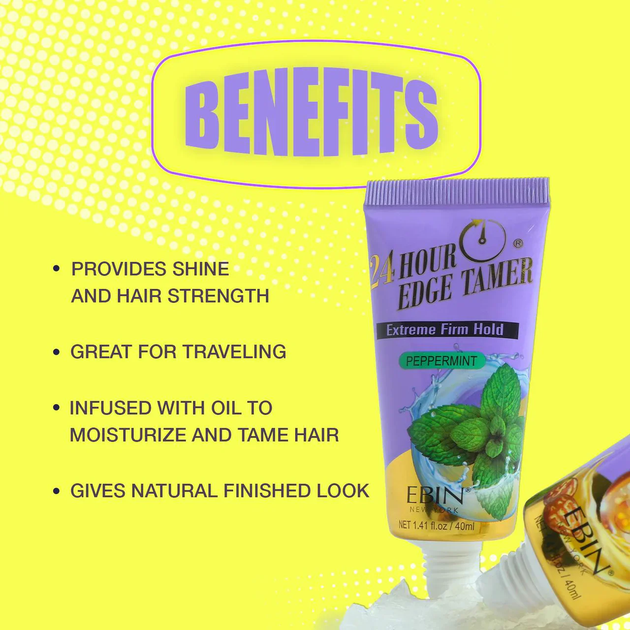 Ebin New York 24 Hour Edge Tamer Gel 1.4oz - Image 5