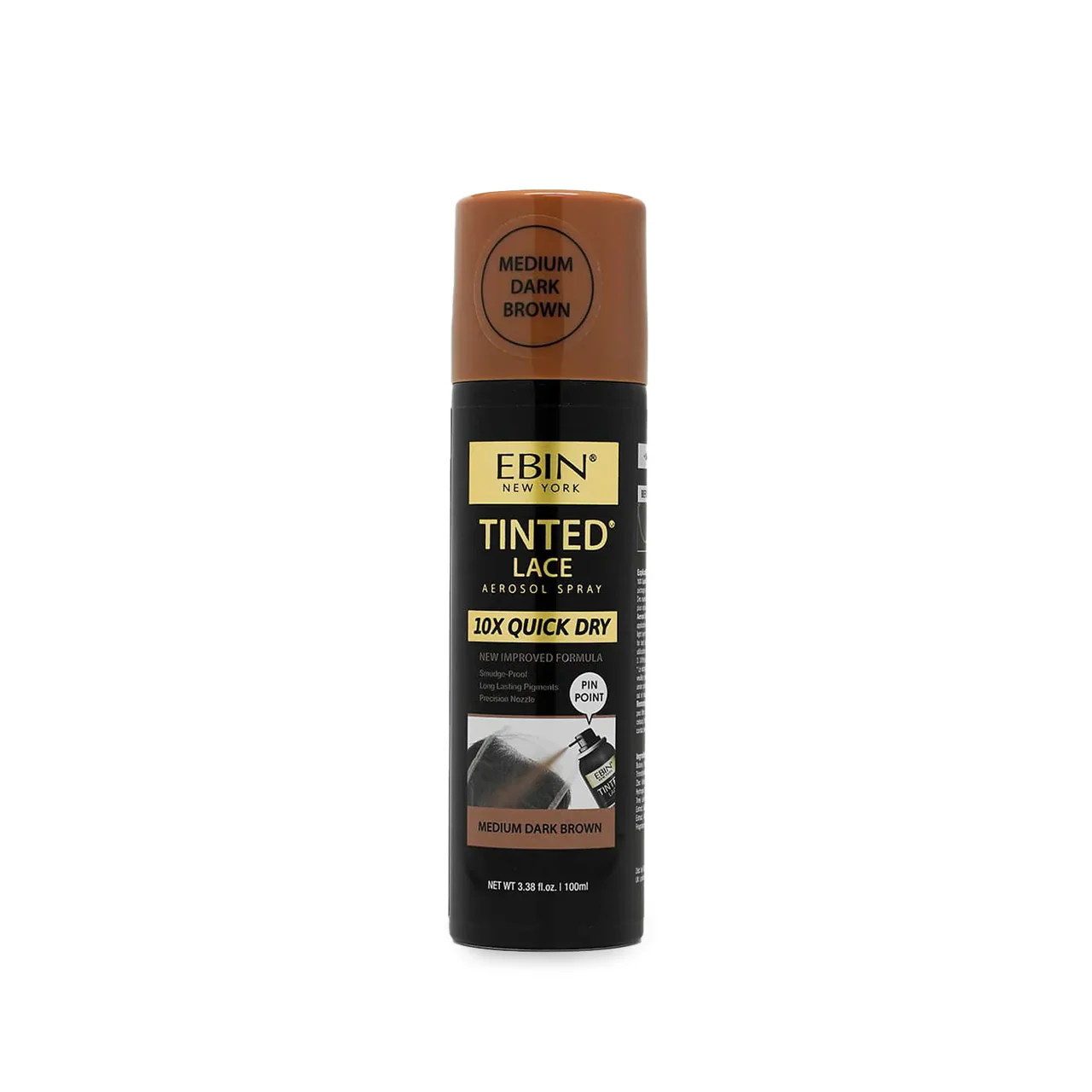 Ebin New York Tinted Lace Aerosol Spray 10X Quick Dry 100ml - UK Shipping Only - Image 3