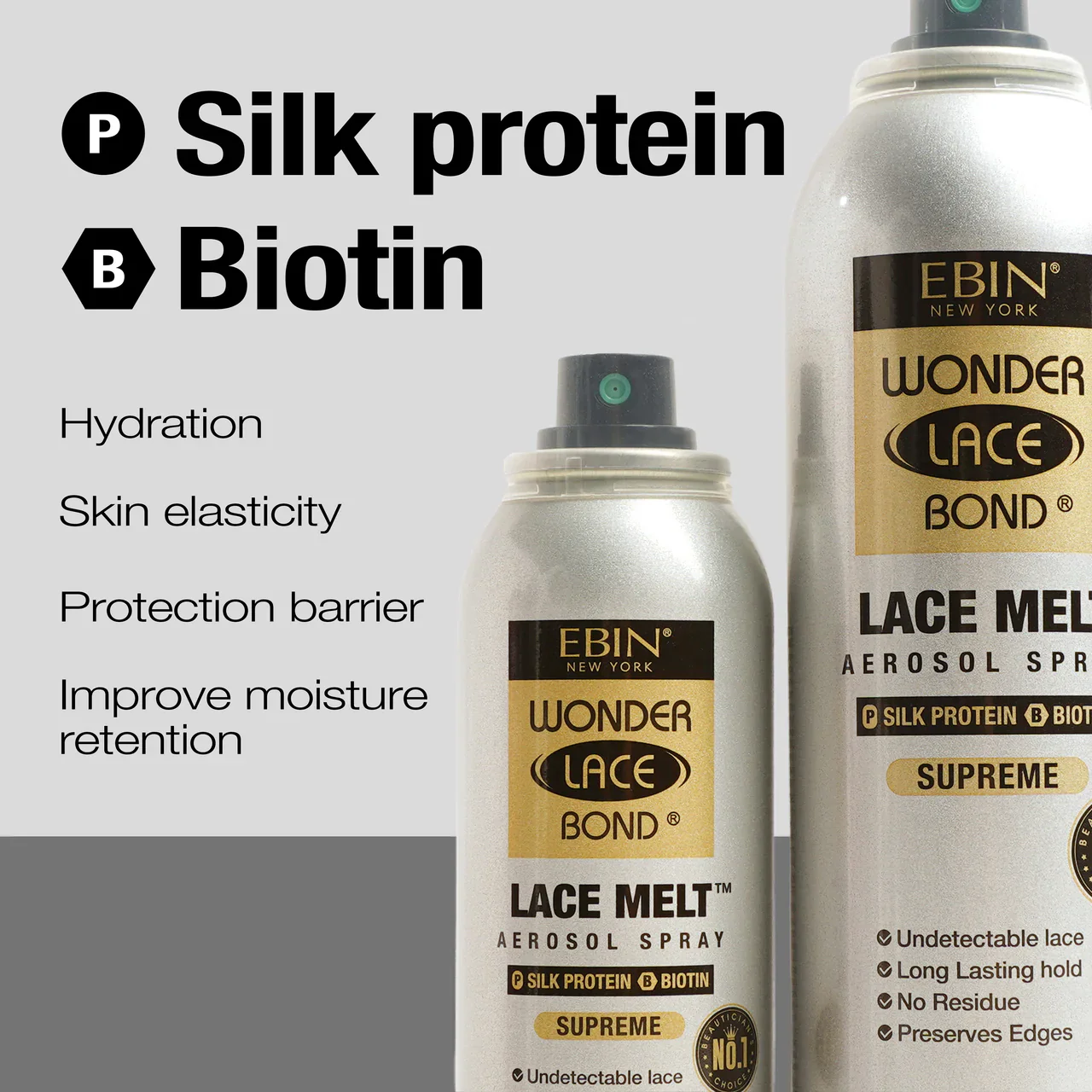 Ebin New York Wonder Lace Bond Lace Melt Aerosol Spray (Silk Protein) - UK Shipping Only - Image 5