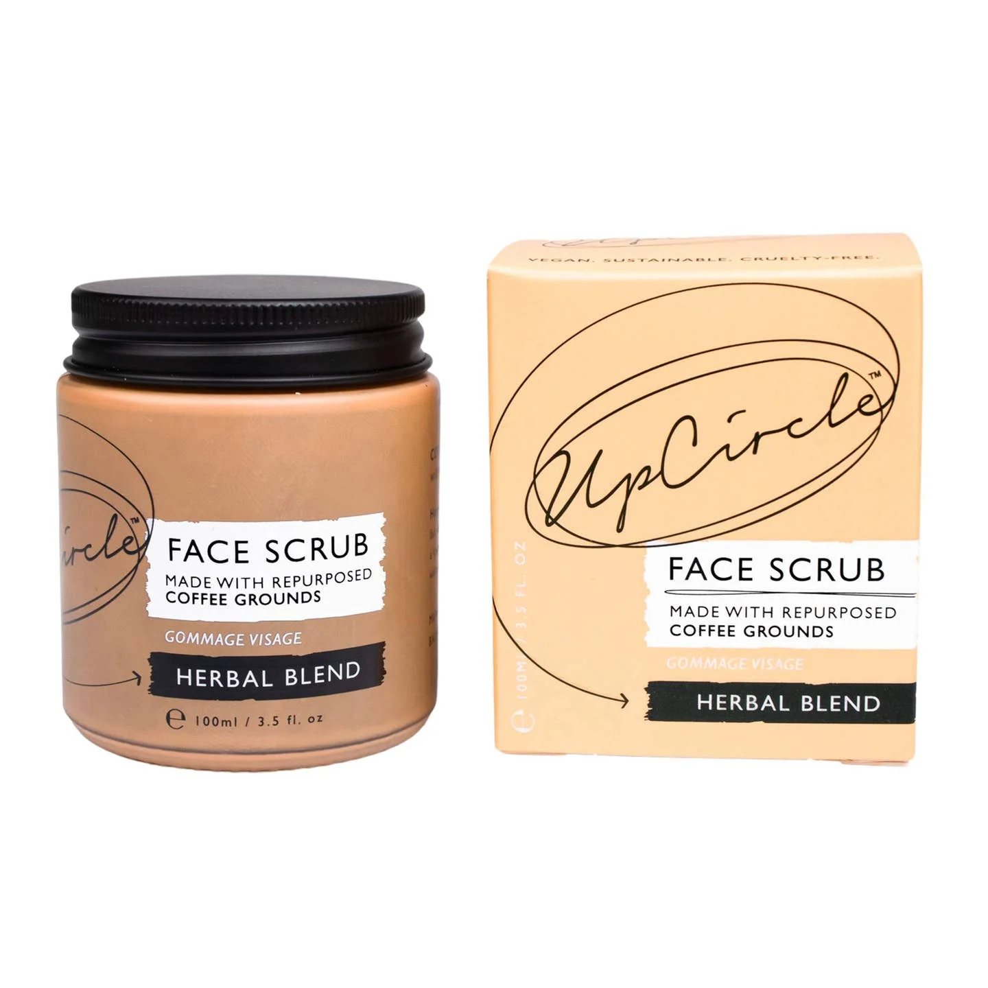 UpCircle Face Scrub with Coffee + Tea Tree - HERBAL BLEND - Image 5