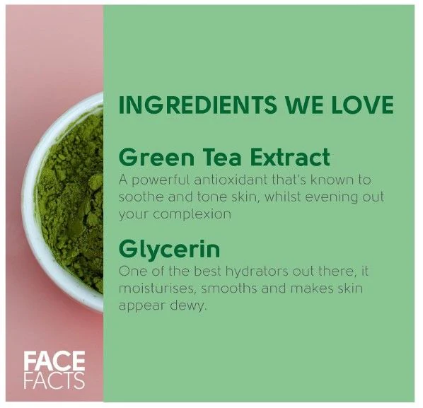 Facefacts Nourishing Green Tea Illuminating Jelly Mask - Image 4