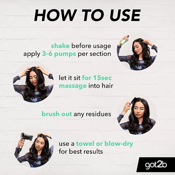 Got2b Getfresh Dry Shampoo Mist 150ml - Image 3