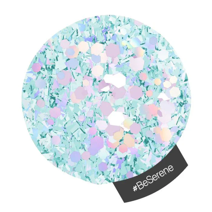 Halo Multi Hex & Multi-Flake Nail Art Glitter 1g - Image 2