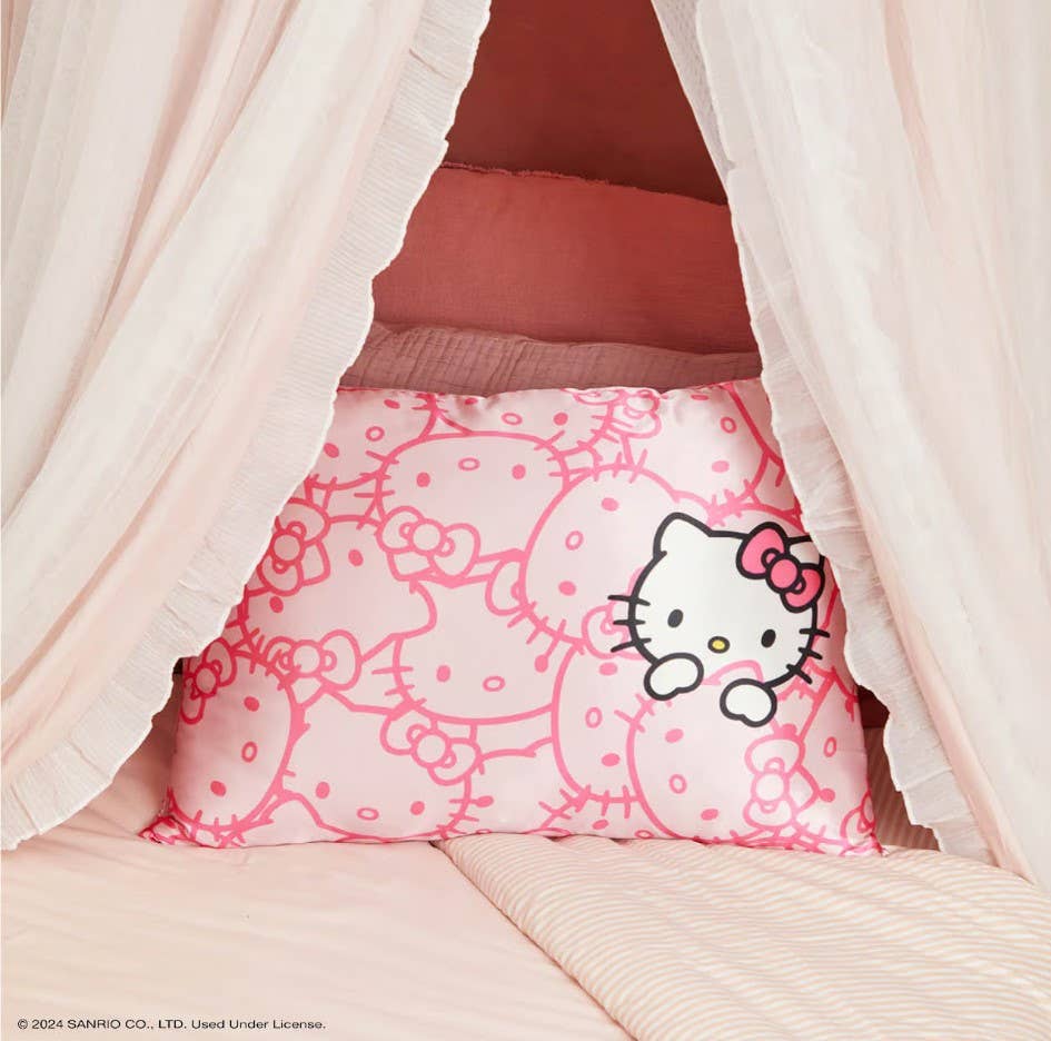 Kitsch x Hello Kitty Pillowcase - Pink Kitty Faces - Image 4
