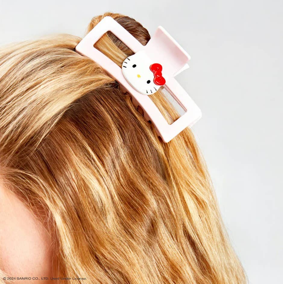 Kitsch x Hello Kitty Recycled Jumbo Open ClawClip-Kitty Face - Image 4