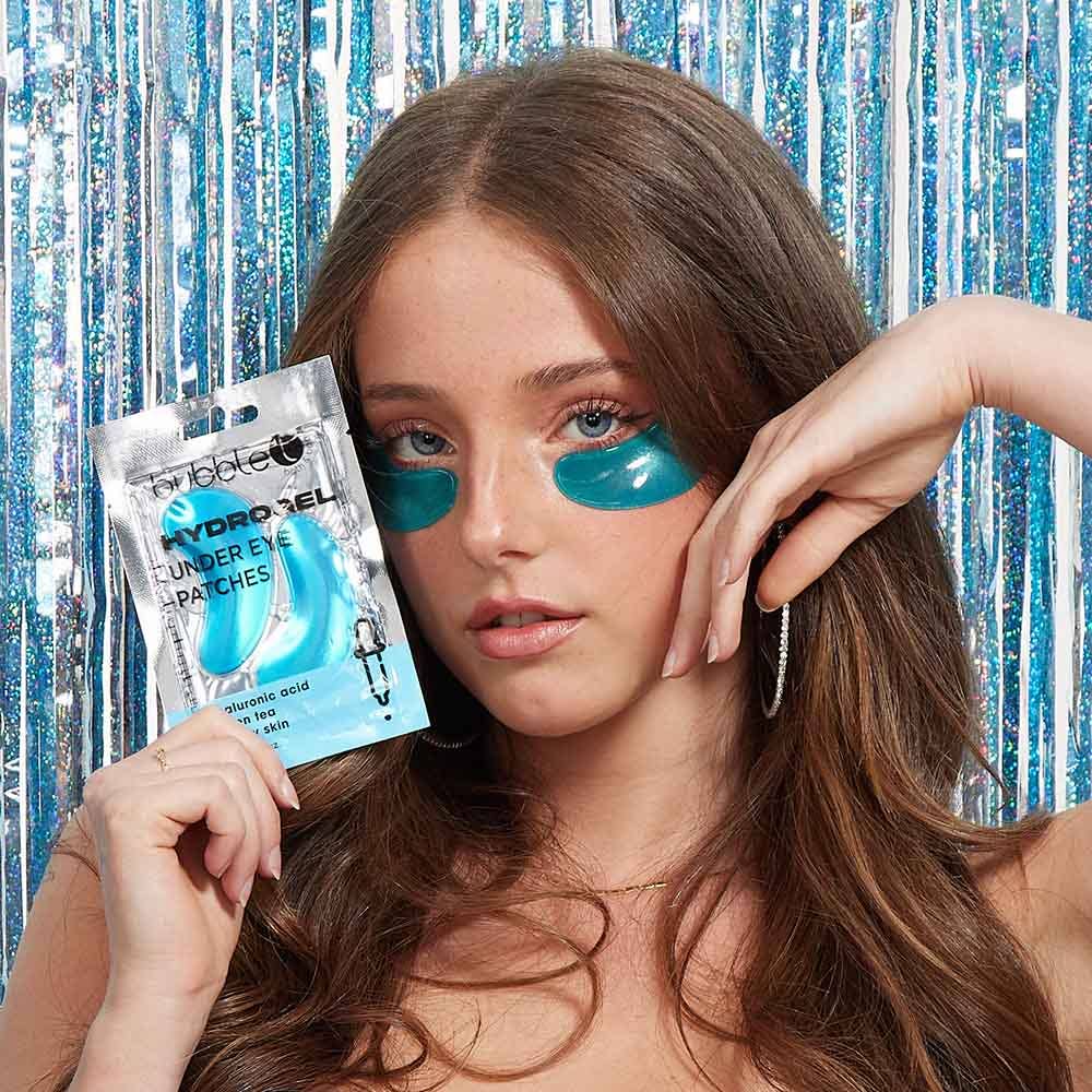 Bubble T Hydrogel Under Eye Patches - Hyaluronic Acid & Green Tea (1 Pair) - Image 2