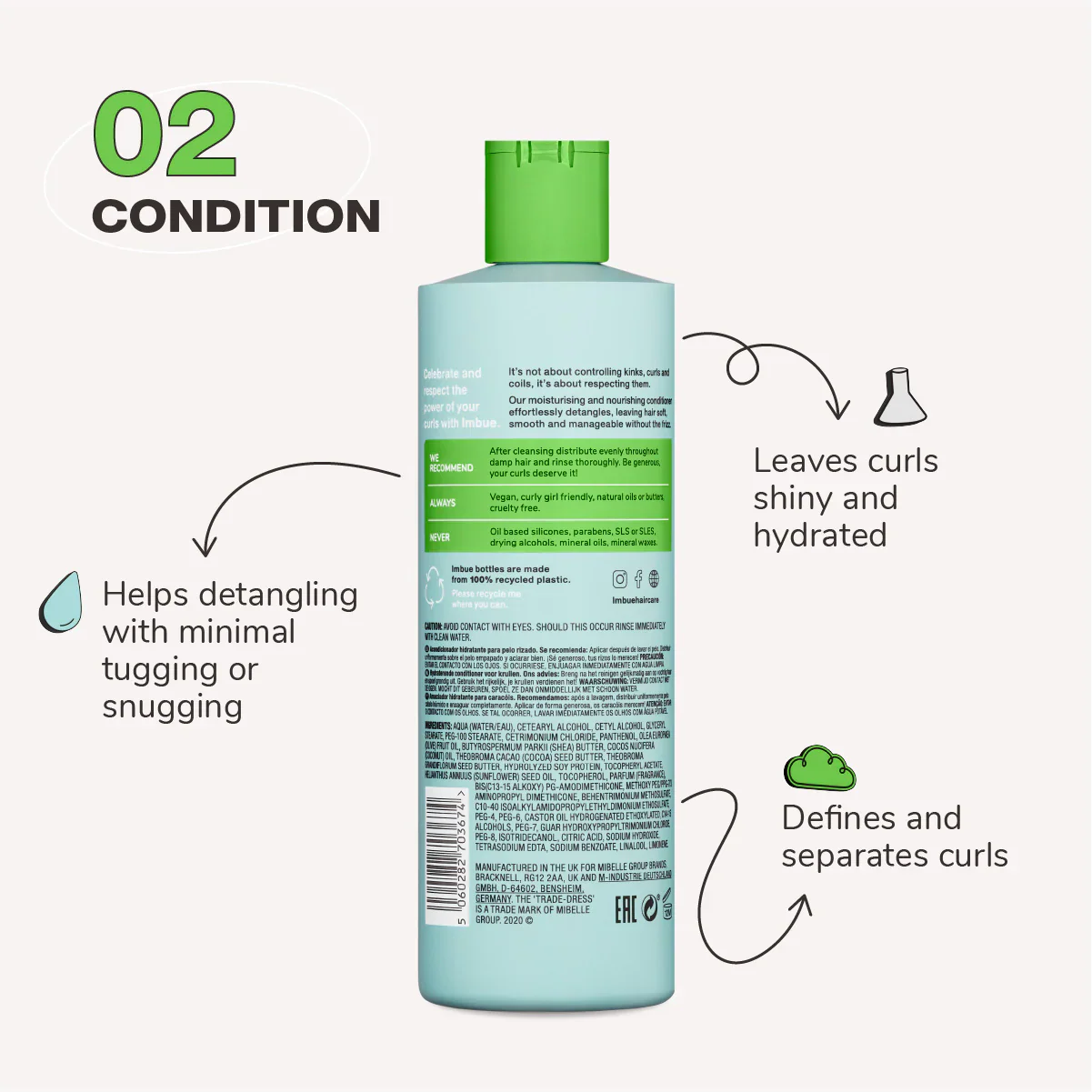 Imbue Curl Respecting Conditioner 13.5oz - Image 5